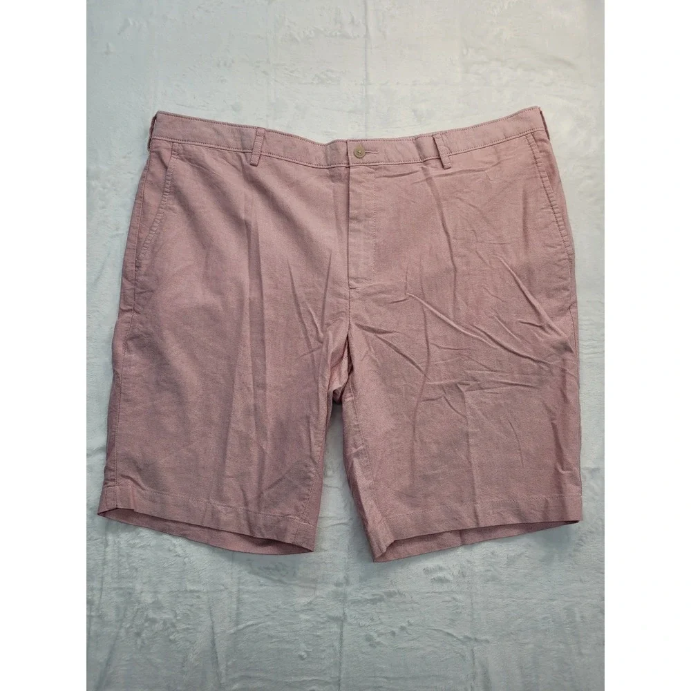 NWT Jos. A. Bank 1905 Chino Shorts Mens 42 Pink Cotton Oxford Flat Front